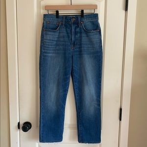 Madewell vintage crop jeans 28